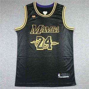 Los Angeles Lakers Mamba Kobe Bryant #24 NBA  Black Jersey
